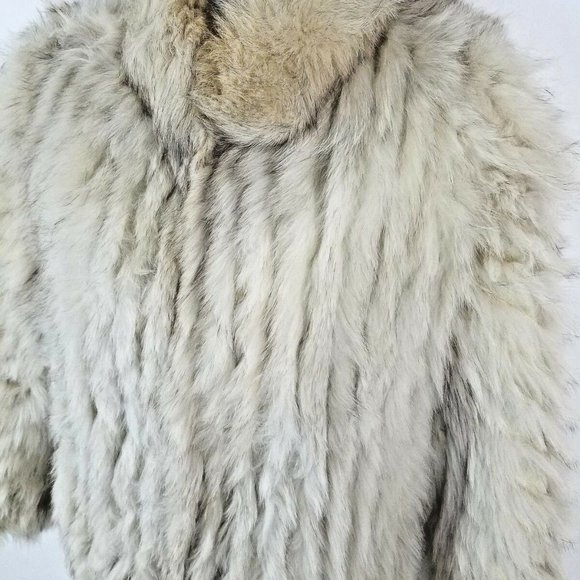 Saga Fox Finland Blue Fox Fur Womens Coat Jacket - Picture 2 of 8